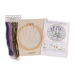 Set de broderie cu motiv preimprimat, plante, ierburi - Conform imaginii (1 Set)