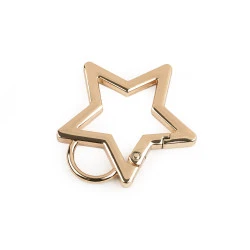 Carabina metalica stea 12 mm - Auriu rose (1 Bucată)