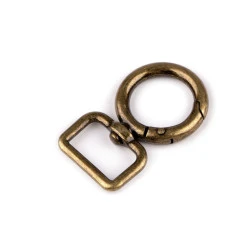 Carabina metalica 19 mm - Alamă antică (1 Bucată)