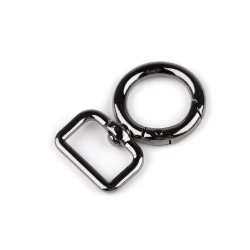 Carabina metalica 19 mm - Nichel negru (1 Bucată)