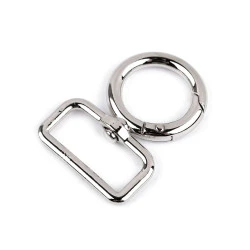 Carabina metalica 25 mm - Nichel (1 Bucată)