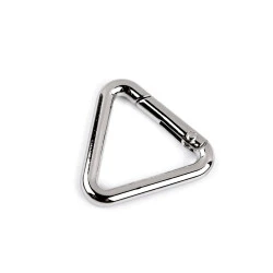 Carabina triunghi 25 mm - Nichel (1 Bucată)