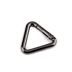 Carabina triunghi 25 mm - Nichel negru (1 Bucată)