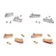 Accesoriu / catarama posete - Auriu rose (5 Perechi) Accesoriu / catarama posete - Auriu rose (5 Perechi)