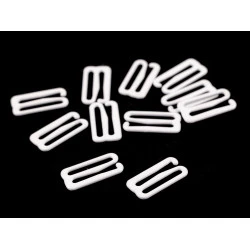 Cârlige pentru sutien 18mm - Alb (10 Bucăți)