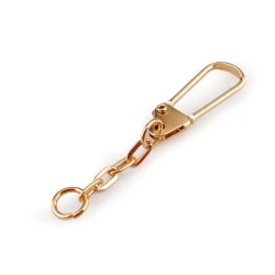 Carabina metalica cu lant - Auriu clasic (10 Bucăți)