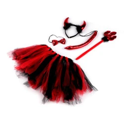 Costum de carnaval - dracusor - Roșu (1 Set)