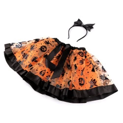 Costum de carnaval - halloween, vrăjitoare - Portocaliu (1 Set)