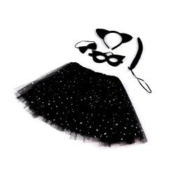 Costum de carnaval - pisica - Negru (1 Set)