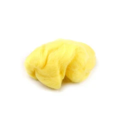 Lână de oaie 5 g pieptănată - Galben deschis (1 Sac)