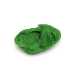 Lână de oaie 5 g pieptănată - Verde (1 Sac)