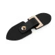 Inchizatoare din piele ecologica 3,5x11,5 cm - Negru (4 Perechi)