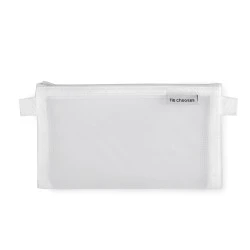 Etui / portofel plasa 20x12 cm - Alb (1 Bucată)