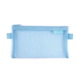 Etui / portofel plasa 20x12 cm - Albastru deschis (1 Bucată)