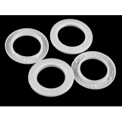 Ocheți pentru perdele și draperii interior ø42 mm - Alb (10 Seturi)