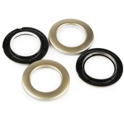 Ocheți pentru perdele și draperii interior ø42 mm - Auriu deschis (10 Seturi)