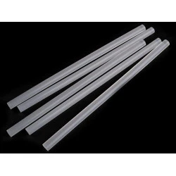 Batoane siliconice de lipit ø11 mm lungime 25 cm - Transparent (5 Bucăți)