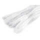 Sârme de modelare plușate ø5-10 mm, lungime 30 cm - Alb (25 Bucăți)