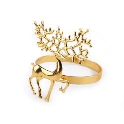 Inel servetele - Auriu (1 Bucată)