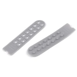 Banda de fixare / scurtator pentru sepci latime de 20 mm - Gri deschis (10 Perechi)