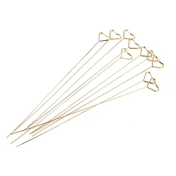 Suport metalic foto / felicitare - stea, inimă - Auriu (10 Bucăți)