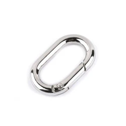 Carabina ovala 25 mm - Nichel (1 Bucată)