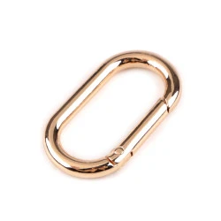 Carabina ovala 34 mm - Auriu rose (1 Bucată)