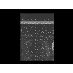 Saculeț din celofan 18x25 cm - Alb (100 Bucăți)