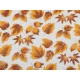 Organza cu sclipici - Orange-yellow (1 Metru)