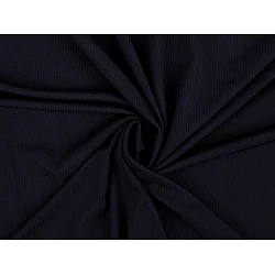 Tricot raiat pes - Albastru închis (1 Metru)