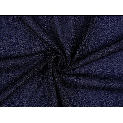 Tricot cu lurex - Albastru închis (1 Metru)