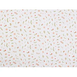 Muselina / sifon flori - Alb (1 Metru)