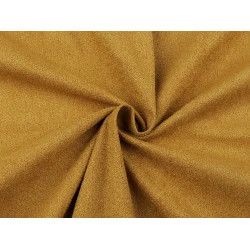Tricot / imitație de piele întoarsă - Galben muștar (1 Metru)
