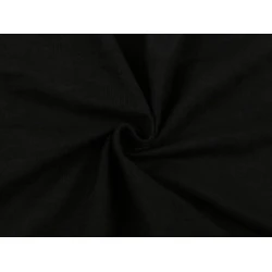 Tricot / imitație de piele întoarsă - Negru (1 Metru)