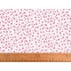 Țesătură de bumbac / pânză flori mici - Roșu (1 Metru)