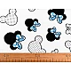 Tesatura de bumbac mickey / minnie mouse - Alb (1 Metru)
