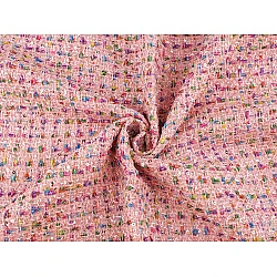 Stofă de costum cu paiete mici - Roz pudrat (1 Metru)