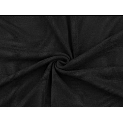 Tricot din bumbac - Negru (1 Metru)