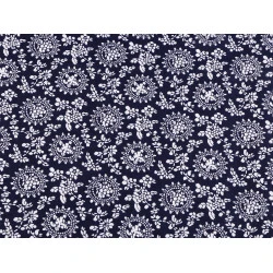 Țesătură de bumbac / pânză plante - Albastru închis (1 Metru)