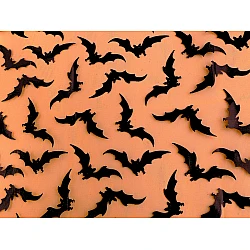 Tesatura din sifon lilieci - Portocaliu (1 Metru)