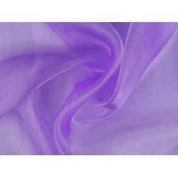 Organza decorativa lucioasa - Mov liliachiu (1 Metru)