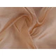 Organza decorativa lucioasa - Crem deschis (1 Metru)
