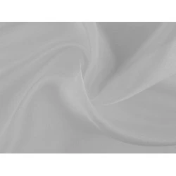 Organza decorativa lucioasa - Argintiu (1 Metru)