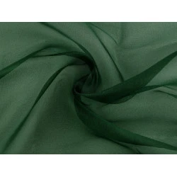 Organza decorativa lucioasa - Verde închis (1 Metru)