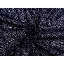 Tricot fin cu lurex - Albastru închis (1 Metru)