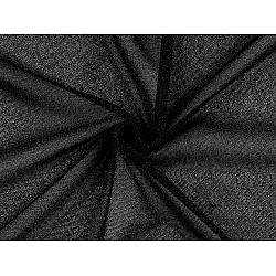 Tricot fin cu lurex - Negru (1 Metru)