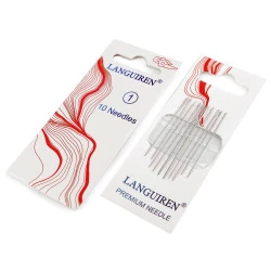 Ace din oțel inoxidabil pentru cusut, patchwork și broderie - Nichel (1 Card)