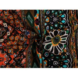 Țesătură de bumbac / pânză subțire - Negru (1 Metru)