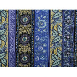 Țesătură de bumbac / pânză subțire - Albastru delta (1 Metru)