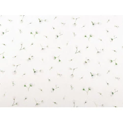 Țesătură din semi -bumbac cu imprimeu digital - Off white (1 Metru)